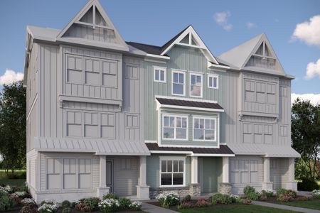 New construction Townhouse house 2420 Adrift Rd, Fuquay Varina, NC 27526 plan Atlas - Midtown Collection - image
