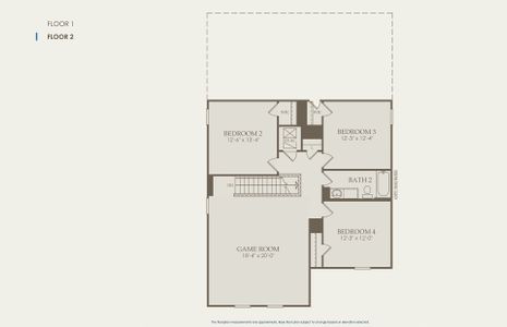 Enloe Floor Plan, Quick Move-In Home, Floor 2