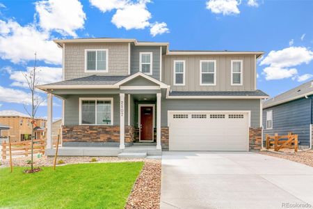 New construction Single-Family house 18293 Prince Hill Cir, Parker, CO 80134 HENNESSY- photo 0