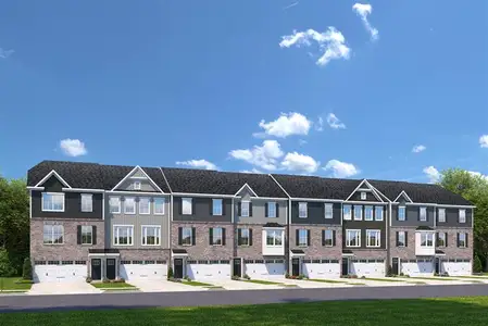 New construction Townhouse house 930 Sugar Vista Cir, Sugar Hill, GA 30518 plan Mendelssohn - image