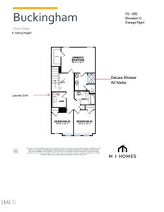 New construction Townhouse house 2105 Kettle Falls Sta, Apex, NC 27502 Buckingham - Front Entry Townhomes- photo 3 3