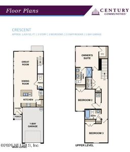 New construction Townhouse house 14463 Macadamia Ln, Jacksonville, FL 32218 plan Crescent - image