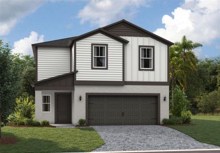 New construction Single-Family house 34718 Blossom Fall Path, Zephyrhills, FL 33541 plan Azure - image