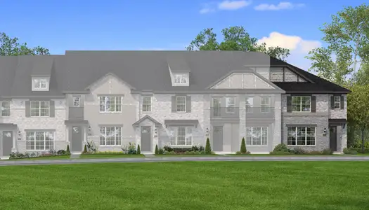 New construction Townhouse house 1928 Watermark Mews, Rowlett, TX 75088 plan Bridgeport - image