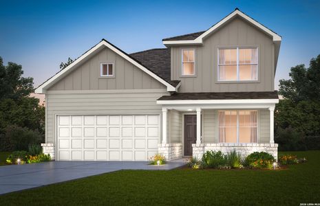 New construction Single-Family house 1543 Silver Run, New Braunfels, TX 78130 plan Dinero - image
