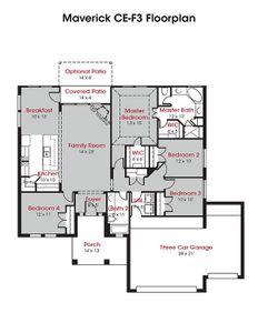 New construction Single-Family house 9723 Rambling Rose Wy, Willis, TX 77378 plan Maverick - image