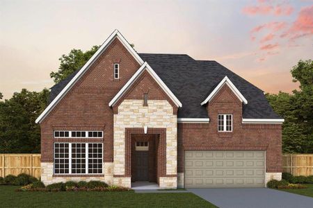 New construction Single-Family house 5827 Pink Coral Lane, Manvel, TX 77578 The Laport- photo 0