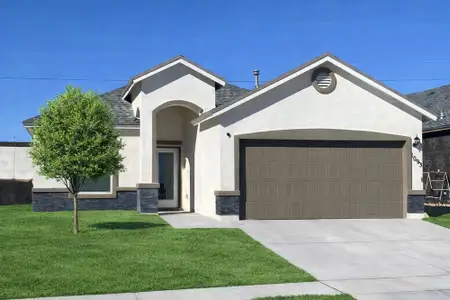 New construction Single-Family house El Paso, TX 79907 plan Eve 1599 SSC - image
