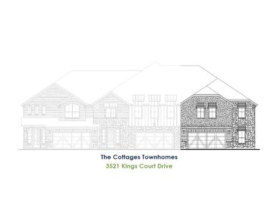 New construction Townhouse house 3521 Jester Dr, Lewisville, TX 75056 plan TH Building 26 Unit 3 C - image