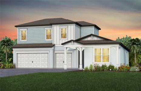 New construction Single-Family house 5314 Wolf Creek Dr, Apollo Beach, FL 33572 Mahogany- photo 0