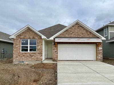 New construction Single-Family house 709 Palo Brea Lp, Hutto, TX 78634 Cartwright - photo 0