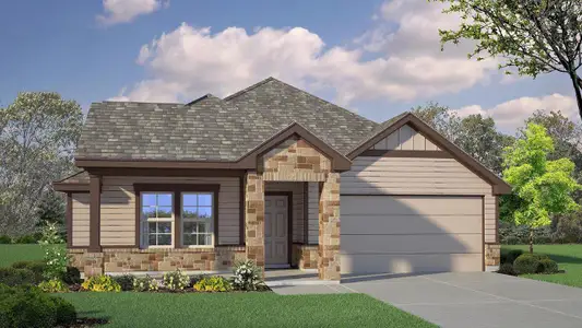 New construction Single-Family house 408 Creekfall Rd, Burnet, TX 78611 plan Dakota - image