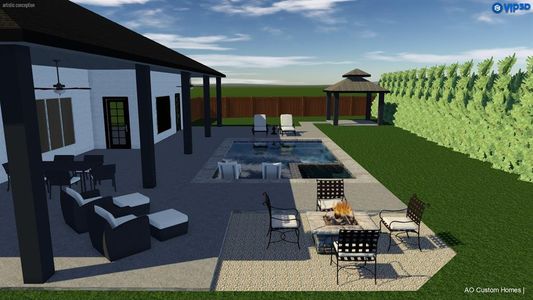 Artist Rendering of the Backyard