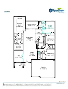 New construction Single-Family house 6917 163Rd Dr E, Parrish, FL 34219 plan Westin II - image