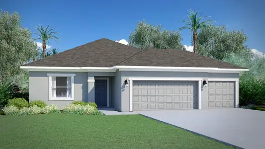 New construction Single-Family house 4376 Kelsey Ln, Micco, FL 32976 plan Dania 3 Car - image