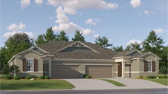 New construction Multi-Family house 9234 Scouter Bee Pl, Land O' Lakes, FL 34637 plan Inkwood - image