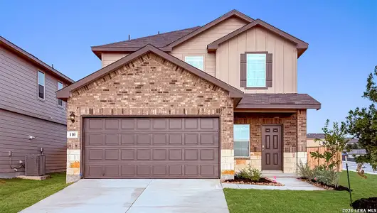 New construction Single-Family house 110 Violet Sylph, San Antonio, TX 78253 plan The Nicole - image