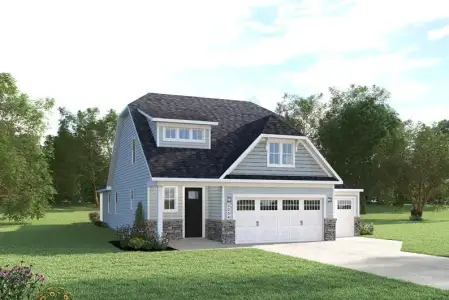 New construction Single-Family house 1209 Black Wolf Run, Sunset Beach, NC 28468 plan Silverleaf with 3-Car Garage Included - image