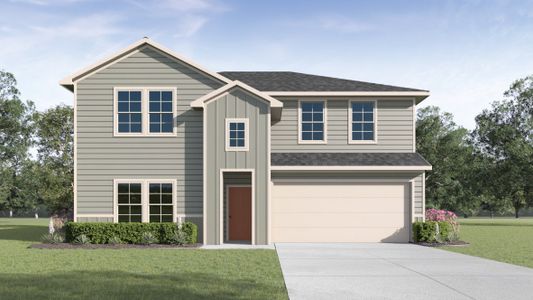 New construction Single-Family house 13407 Eppright Trce, Manor, TX 78653 plan The Perry - image