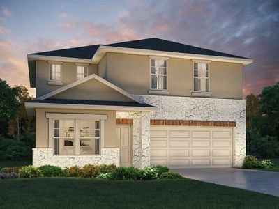 New construction Single-Family house 6520 Dragride Rd, Buda, TX 78610 The Winedale (880)- photo 0