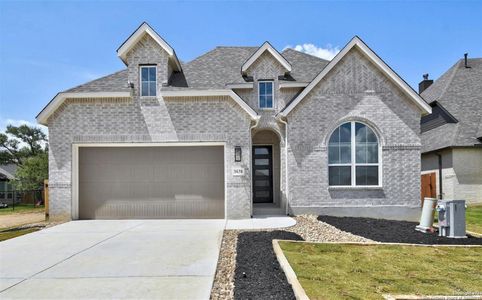 New construction Single-Family house 1638 Houghton Park, Bulverde, TX 78163 Denton Plan- photo 0 0