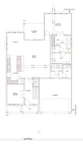 Floor plan of the 1st floor.