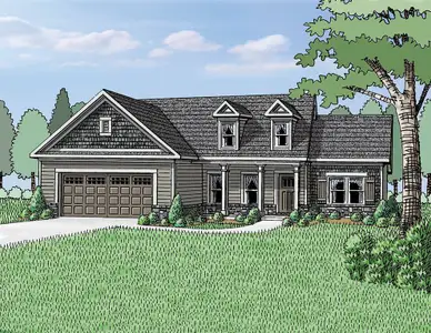 New construction Single-Family house 104 Harmony Grove Ct, Eatonton, GA 31024 plan (GA)Ava A.1 2 Front Entry - image