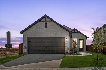 New construction Single-Family house 1004 Peeble Wend Drive, Lavon, TX 75166 Burnet- photo 0