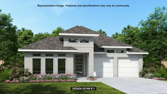 New construction Single-Family house 421 Hulda Trl, New Braunfels, TX 78130 plan 2474W - image