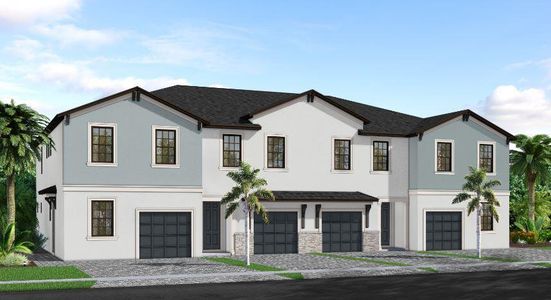 New construction Townhouse house 7591 Sw Linus Ln, Stuart, FL 34997 Nautical- photo 0