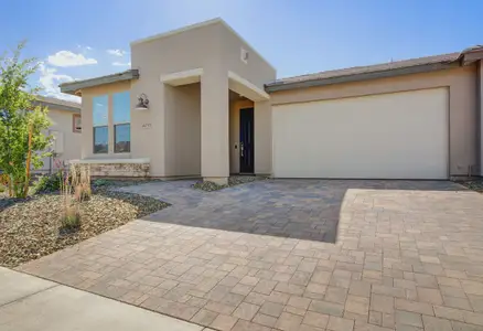 New construction Duplex house 4053 Desert Moon Dr, Wickenburg, AZ 85390 plan Muros Elevation A - image 2