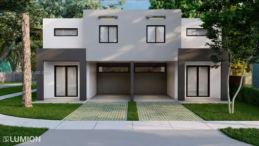 New construction Duplex house 55-53 Ne 60Th St, Miami, FL 33137 - image