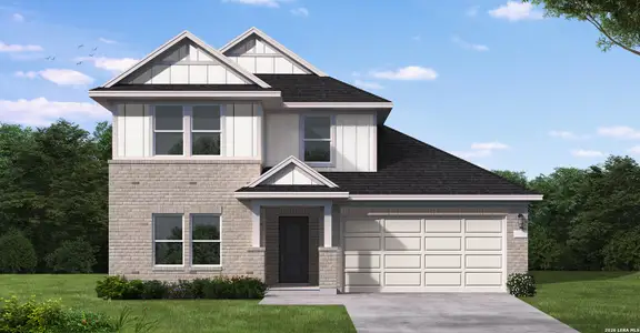 New construction Single-Family house 17422 Yellow Pine Dr, Elmendorf, TX 78112 plan Martin - image