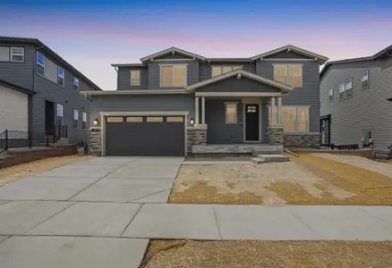 New construction Single-Family house 6430 Still Pine Cir, Castle Pines, CO 80108 plan 5073 Weston Elevation B - Craftsman - image
