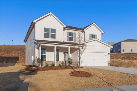 New construction Single-Family house 5599 Rosehall Pl, Atlanta, GA 30349 Guava- photo 0