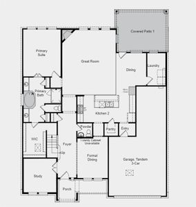 Structural options added include: Gourmet kitchen, covered outdoor living, drop in tub and mud set shower at primary bathroom.