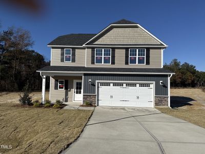 New construction Single-Family house 335 Tobacco Barn Dr, Angier, NC 27501 The Maplewood- photo 0