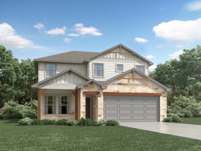 New construction Single-Family house 608 Timbo Dr, Jarrell, TX 76537 plan The Matador (870) - image