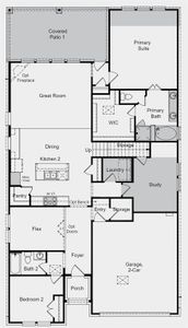 Structural options added include: Gourmet kitchen, bathroom 4, media room, extended owners suite, study, slide in tub at primary bathroom and covered outdoor living.