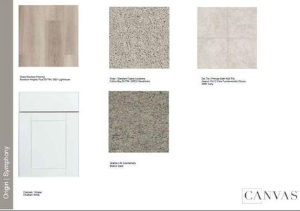 Design Selections.  Home is under construction and selections are subject to change.