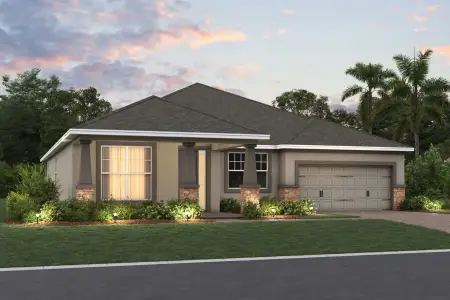 New construction Single-Family house 3206 Wolf Lake Ave, Apopka, FL 32712 plan Corina II - image