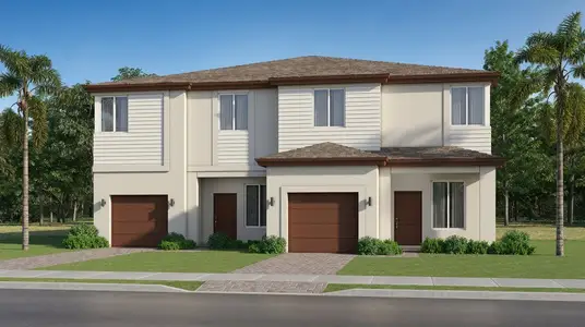 New construction Duplex house Miami, FL 33030 plan Sonora - image