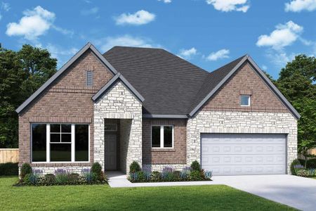 New construction Single-Family house 5007 Benton Woods Trail, Rosenberg, TX 77471 The Omaha- photo 0