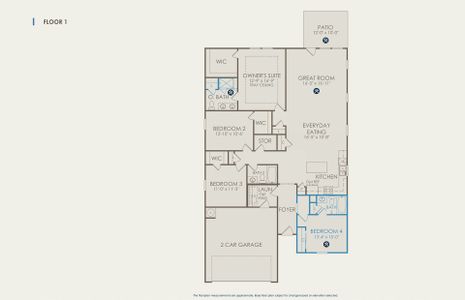 Compton Floor Plan, Quick Move-In Home, Floor 1