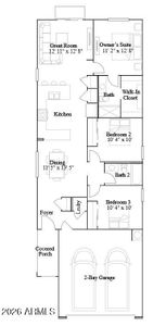 New construction Single-Family house 36216 W Mediterranean Wy, Maricopa, AZ 85138 plan Lilac Plan 2569 - image