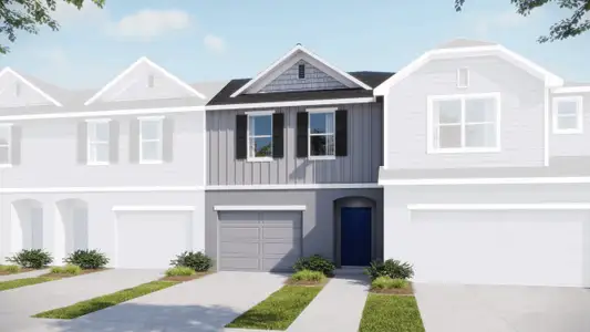New construction Townhouse house 32107 Eastern Redbud Br, San Antonio, FL 33576 plan The St Sebastian - image