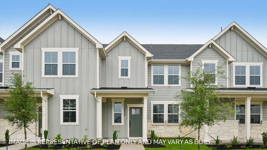 New construction Townhouse house 2503 Caleb Asher Lp, Round Rock, TX 78665 plan The Wicklow - image