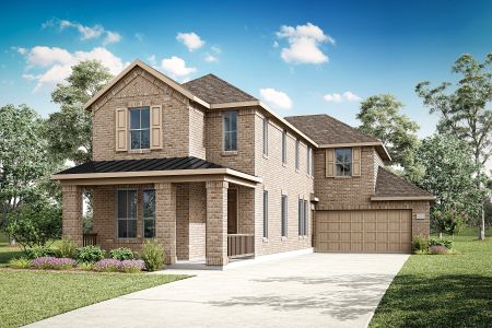 New construction Single-Family house 701 Boardwalk Wy, Aubrey, TX 76227 plan Saffron - image