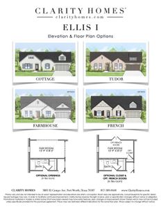 New construction Single-Family house 602 Sterling Dr, Benbrook, TX 76126 plan Ellis I - image