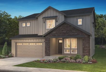 New construction Single-Family house 6683 Bridle Creek Pt, Castle Pines, CO 80108 4074 Corbett Elevation B - Colorado Ranch- photo 0